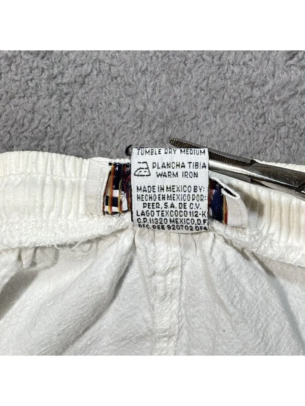 Vintage 90s PEER By Peter Mussfeld Cancun Parrot Cotton Pants Mens S White Beach